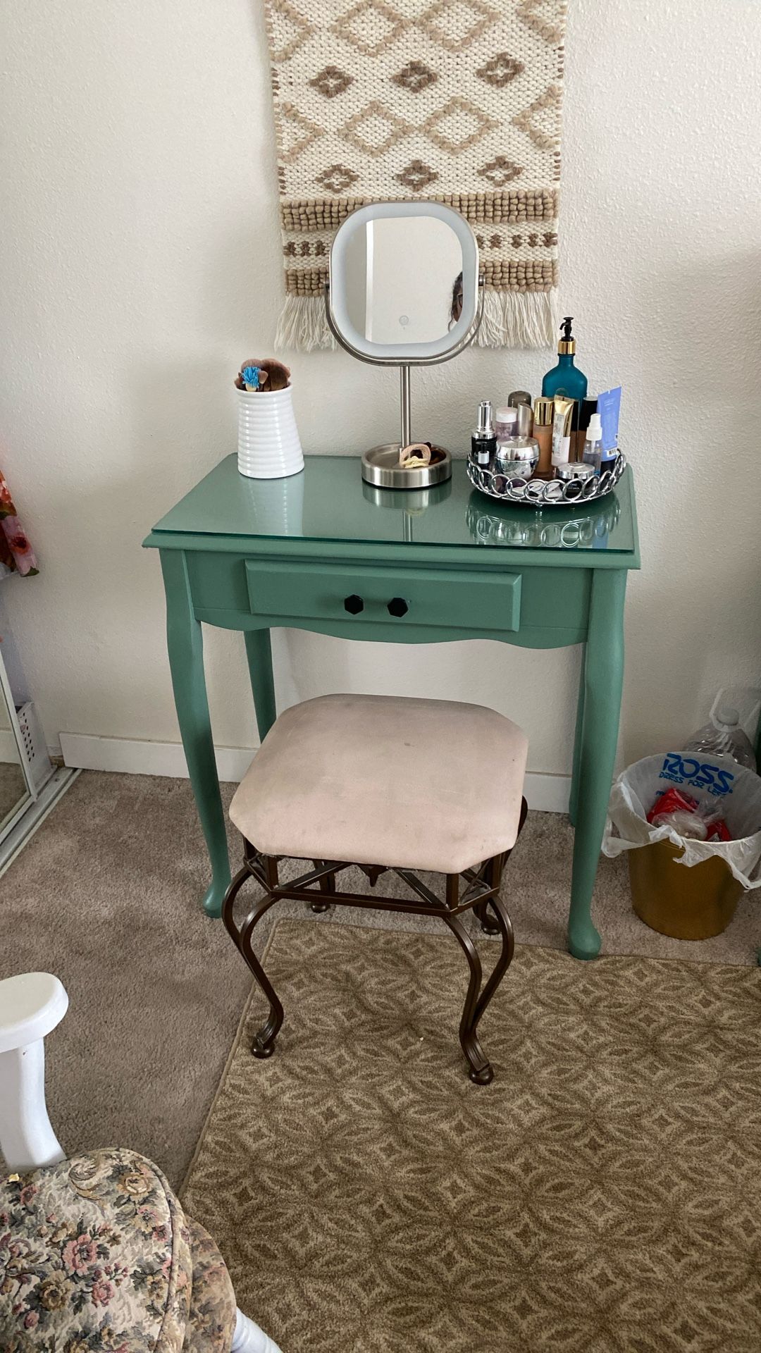 Solid Wood Just Refurbished Vanity, Entryway, Desk