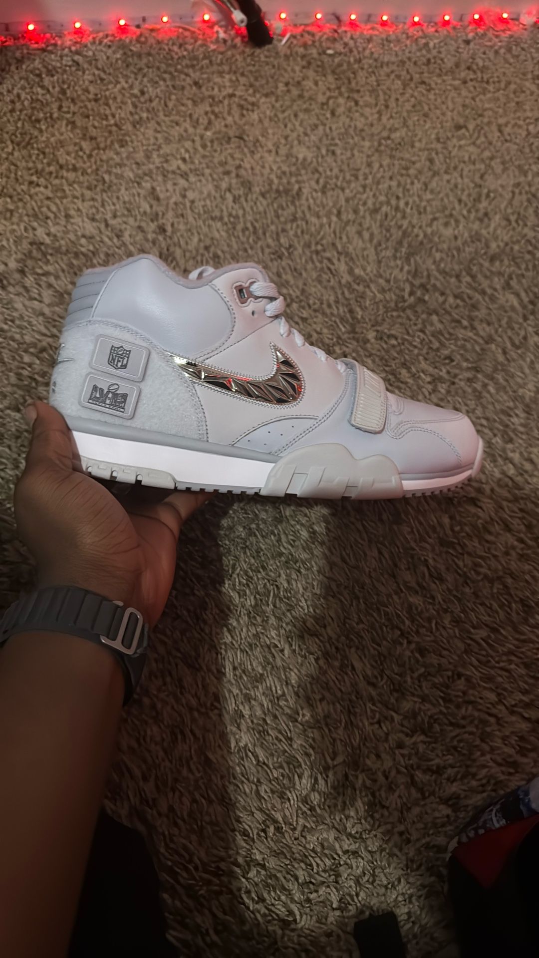 Air Trainer 1 'Super Bowl LVIII Pure Platinum' Shoes