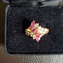 Created Ruby & Saphire Ring