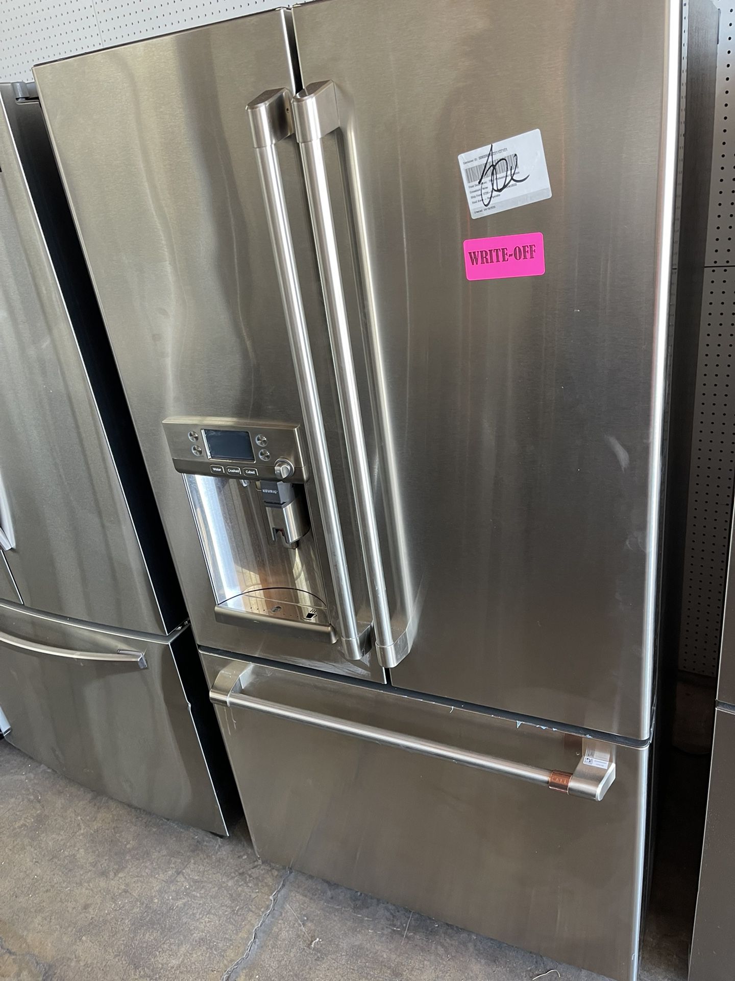 GE French door refrigerator with Keurig