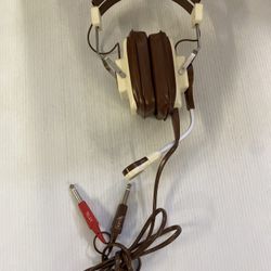Vtg Telex 2400 Pilot Flight Headphones W Microphone Tested