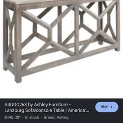 By Ashley’s Furniture Console Table 