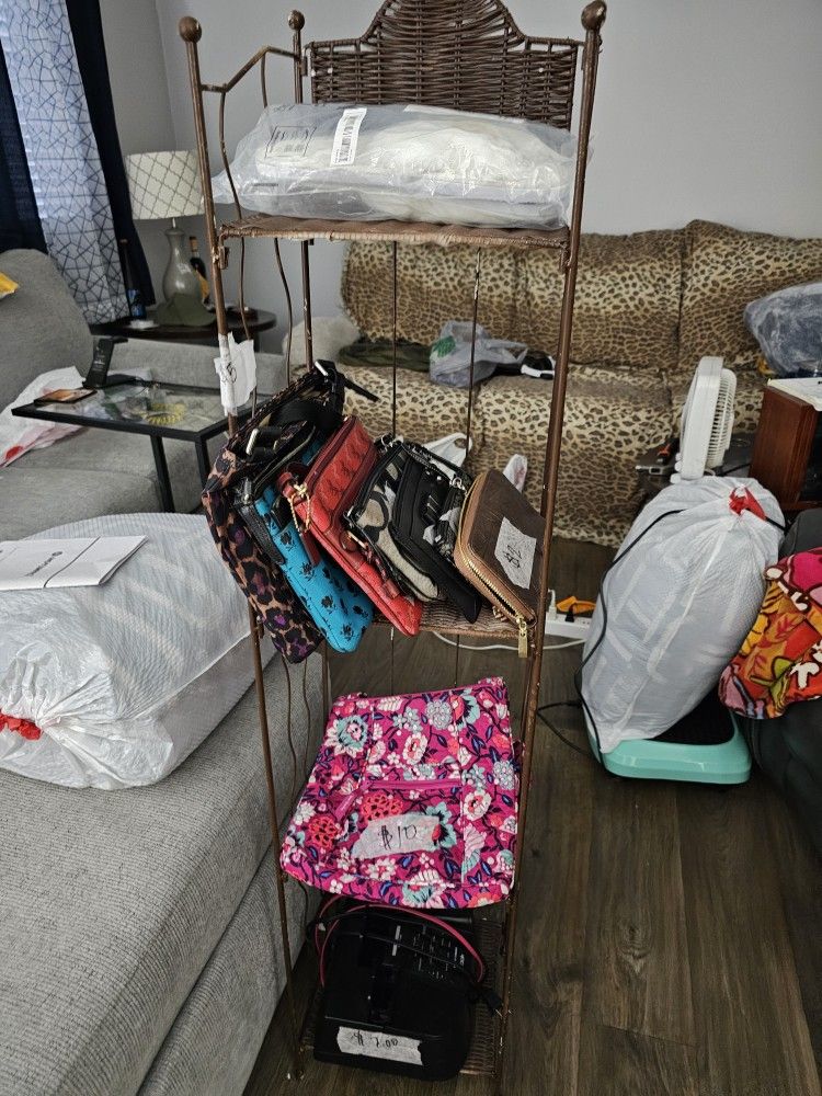 Purses And Rack