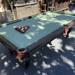 8-Foot Sterling Pool Table – 3 piece Solid Slate