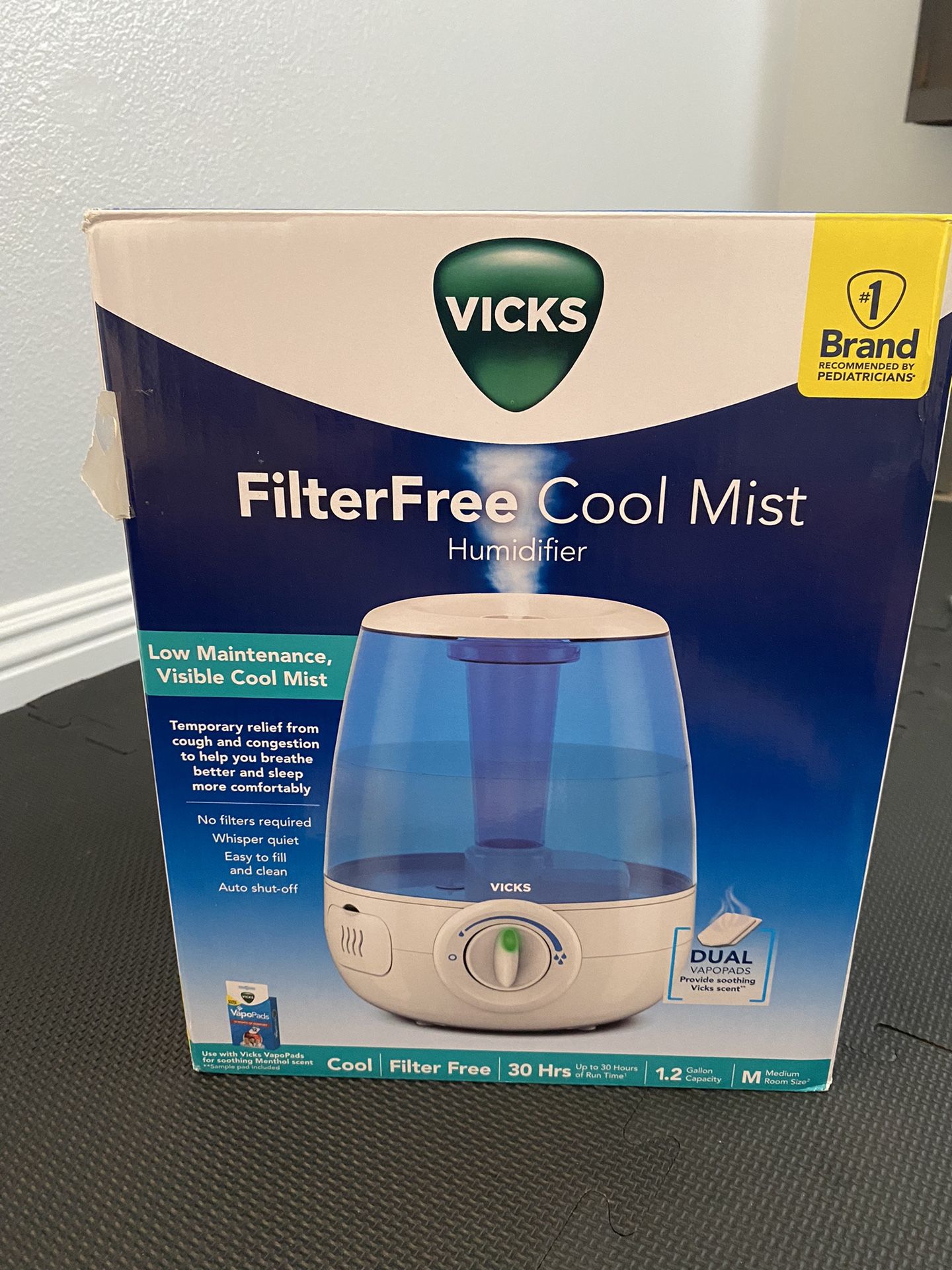 1.2 Gallon Vicks Filter Free Cool Most Humidifier 
