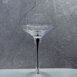 Set of (5) Gorgeous Hotel Collection Black-Cased Stem Wine Glasses, Created for Macy's