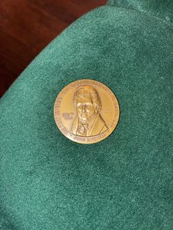 John Mitchell 1973 Huge Bronze Coin