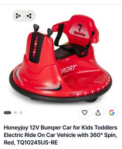 12v Bumper Car For Kids/toddlers