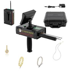 Metal Detector, 3D LED Display for Adults, 3937ft Range 98.4ft Depth Treasure Scanner High Accuracy Underground Metal Detector Locator for Adults Prof