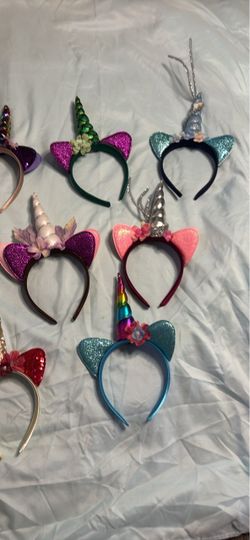 Satin headbands Custom one of a kind unicorn horns