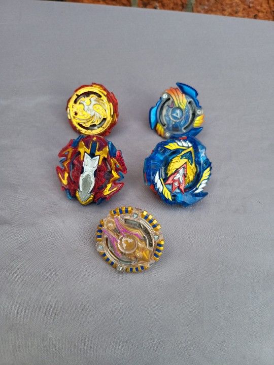 Takara Tomy Beyblade Lot Of 5 No Launcher Preowned (3)