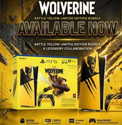 PlayStation 5Digital Edition Console 825 GB - Marvel’s Wolverine Battle