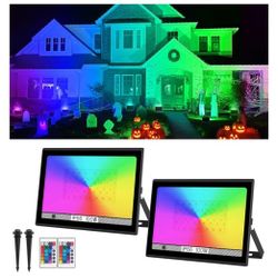 T-SUN RGB Led Flood Light 100W,Outdoor Flood Light 