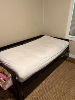 Adjustable trundle bed.