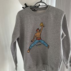 Bear the Beams Mens 2Pac Hip Hop Jordan Sweatshirt Size S