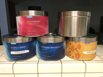 TEAVANA STAINLESS STEEL CANISTERS