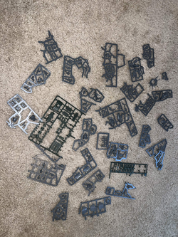 Selling warhammer bits for 130 or a new inbox ghazghkull thraka or stompa  in person pick up only