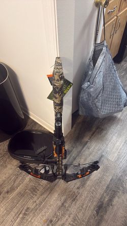 Crossbow with Scope and Camo Finish