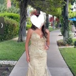Gold Prom Dress!!