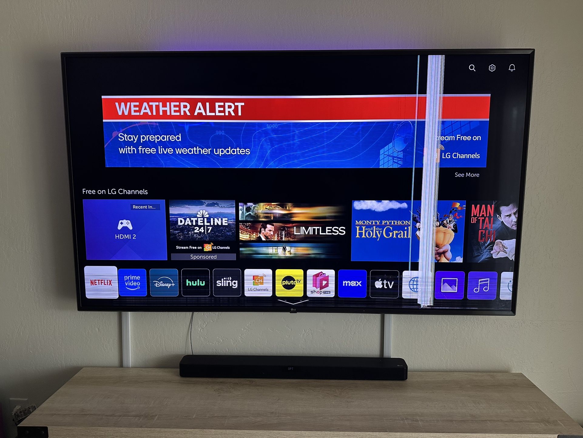 Oh 75 Inch Damage Screen