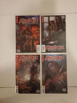 RED SONJA BIRTH OF THE SHE-DEVIL #1-4. NM, All 1st Print. Dynamite Entertainment