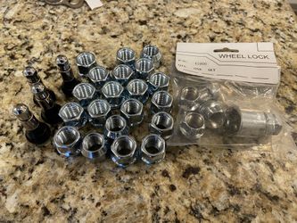 Lugs, Wheel Locks, Chrome Valve Stems