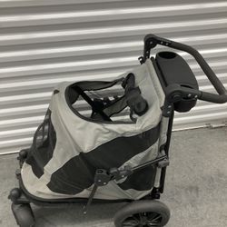 Pet Gear Stroller Dog Cat Zipperless Dual Entry 