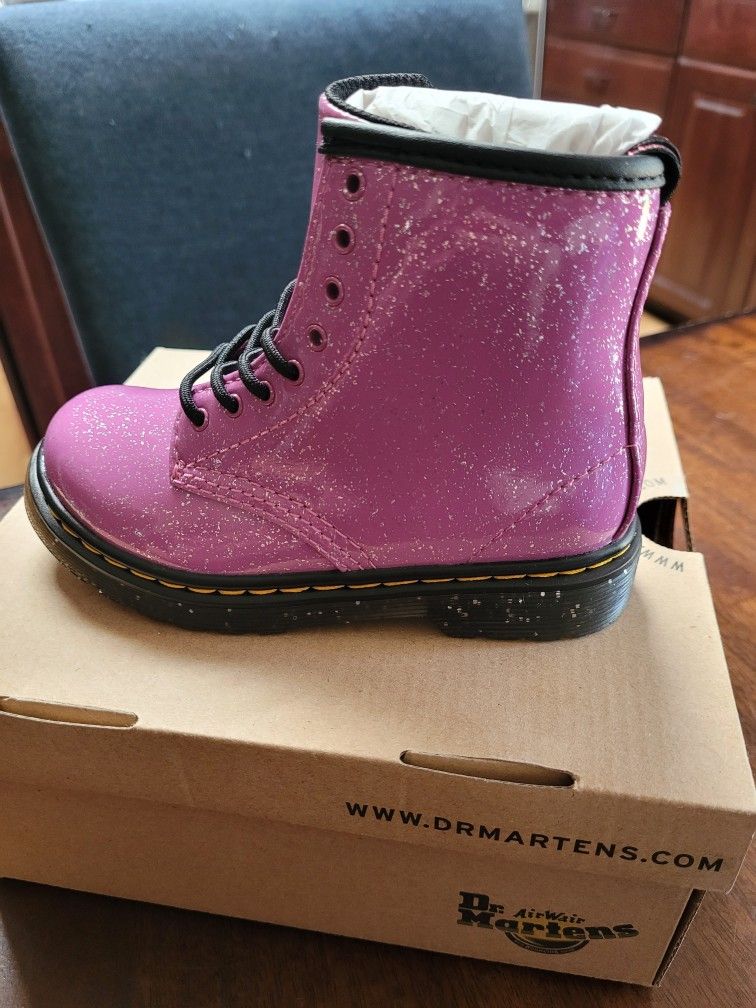 Brand New Dr. Martens Glitter Boots, Child/toddler Size