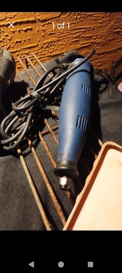 Blue Electric Rotary Tool with Cord