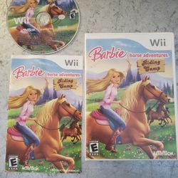 Barbie Horse Adventures: Riding Camp - Nintendo Wii video game CIB