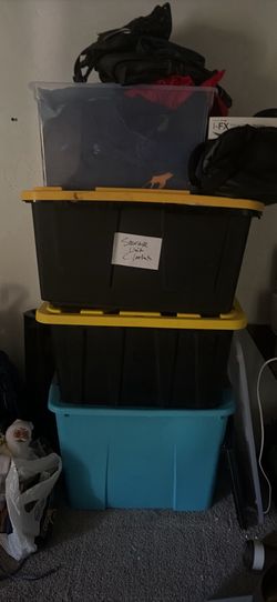 4 containers of clothes !