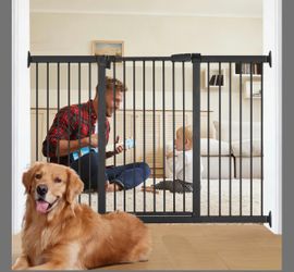 60.2"-65.7" Extra Wide Baby Gate, 30 In Tall No Drill