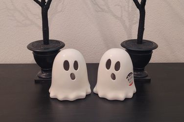 small ceramic ghost figurine