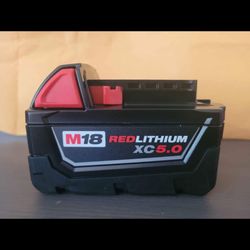 NEW MILWAUKEE M18 5.0 BATTERY 