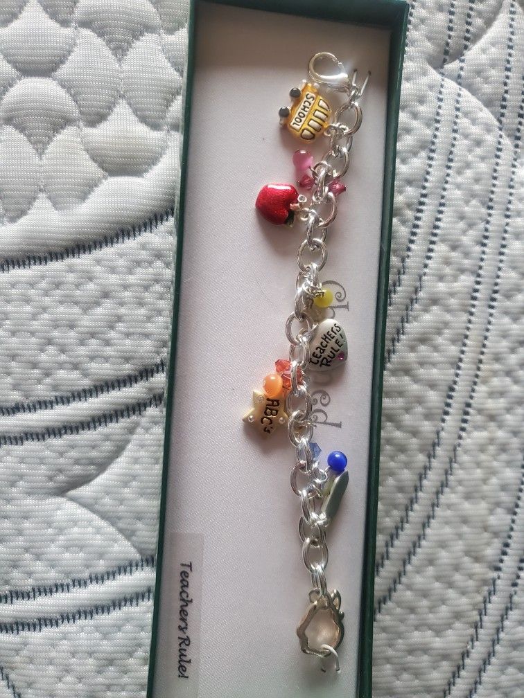 Teacher Charm Bracelet
