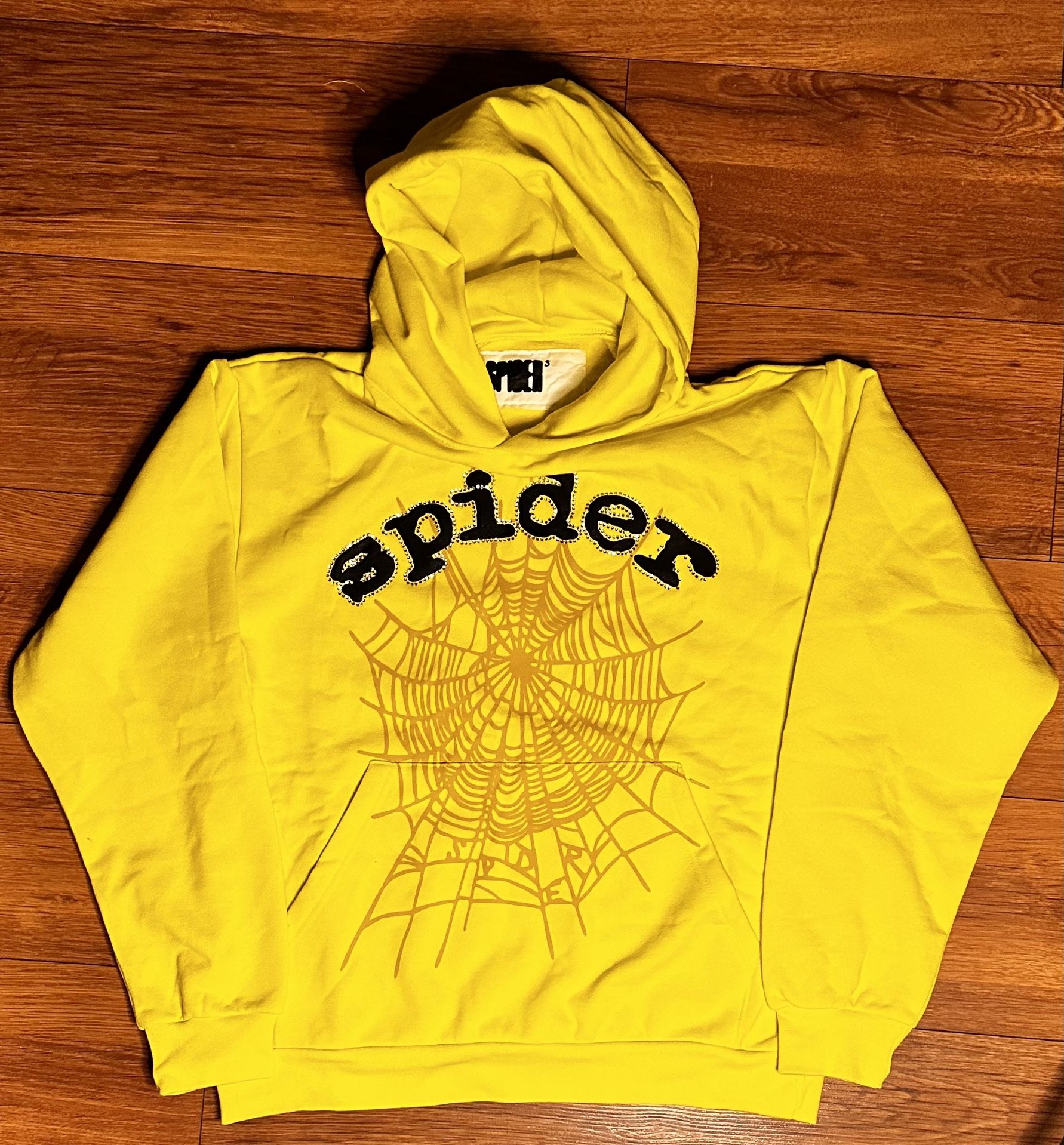 Sp5der Yellow hoodie