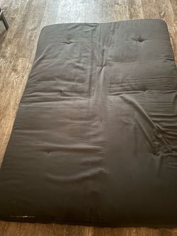 Dark Brown Tufted Futon Mattress
