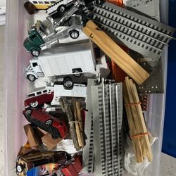 Miniature Car And Train Track Items
