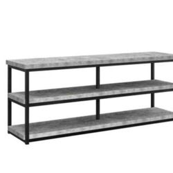 Ameriwood Home Ashlar Traditional Light Concrete/Light Concrete Tv Stand (Accommodates TVs up to 65