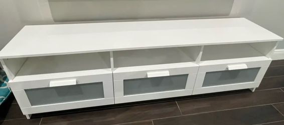 Tv media stand with 3 drawers