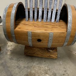 Barrel Table And Bench Barrel 