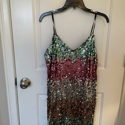 Express Sequin Cocktail Dress