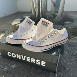 White Low Top Converse 