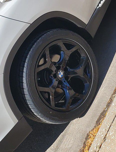 Black 20 Inch Rims And Tires Package 