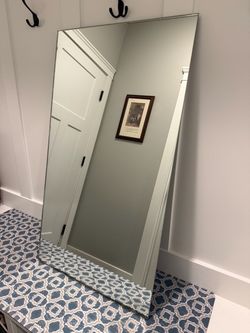 Vintage Frameless Vanity Mirror (38" x 21.25") – Great for DIY/Framing