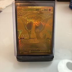 Pokemon Mega Charizard ex Gold 130/094 Card