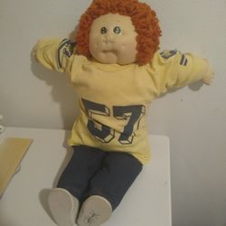 Vintage 80's 1983 Large 23" Xavier Roberts Cabbage Patch Doll Red Haired Boy
