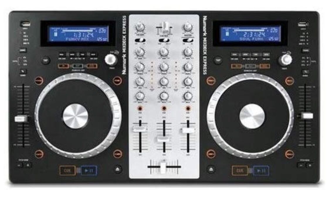 Numark MixDeck Express | Premium DJ Controller with CD & USB Playback [2011 Model]