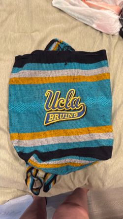 UCLA hand woven bag.