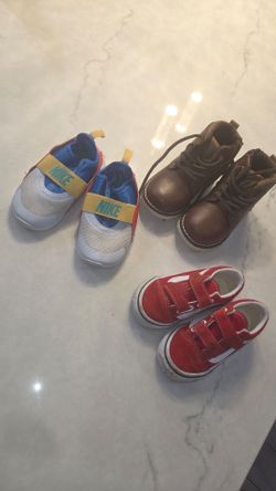 Toddler Shoes - Nike size 8, Vans size 6, London Fog size 7